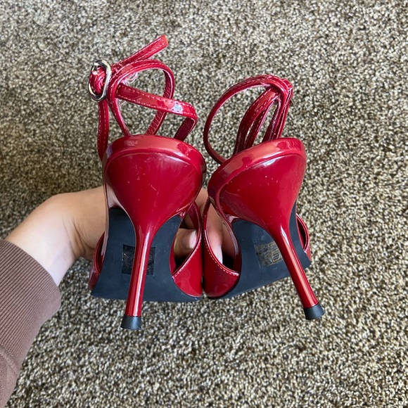 Jeffrey Campbell Executive Ankle Strap Pointed Toe Slingback Pump Size 7 - Picture 9 of 11